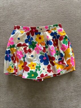 Baby Sara by Sara Sara Girls Floral Asymmetrical Ruffle Skort